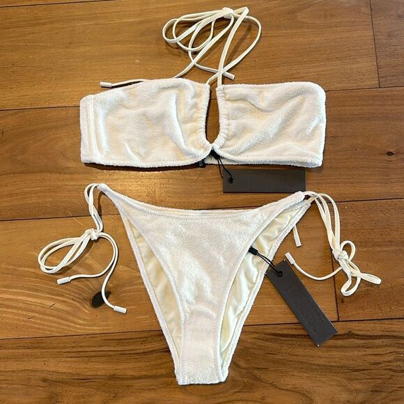 TRIANGL ASTER COCONUT TERRY SET 🥥 NWT + BAG - Picture 3 of 10